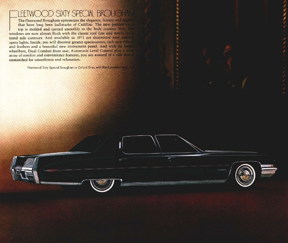 1971 Cadillac Look Of Leadership Mailer Page 1